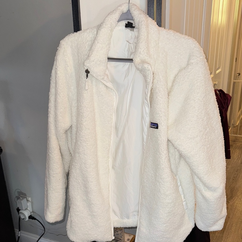 Women's White Fleece Jacket